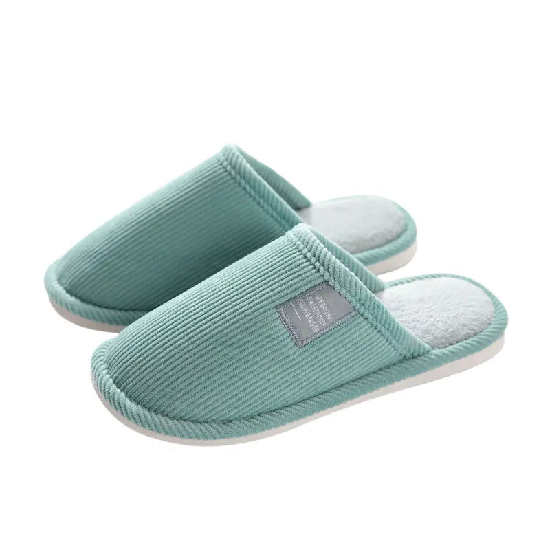 Men's Anti-Slip Cotton Slippers – Soft Sole Indoor House Shoes Men's Indoor Slippers Axl