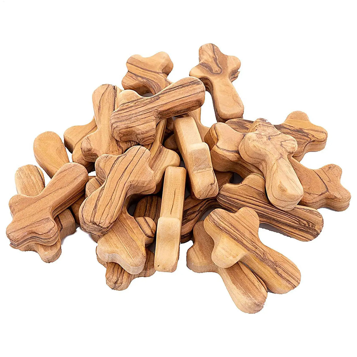 Olive Wood Palm Cross – Handheld Wooden Prayer Cross Pendant Wooden Prayer Cross Axl