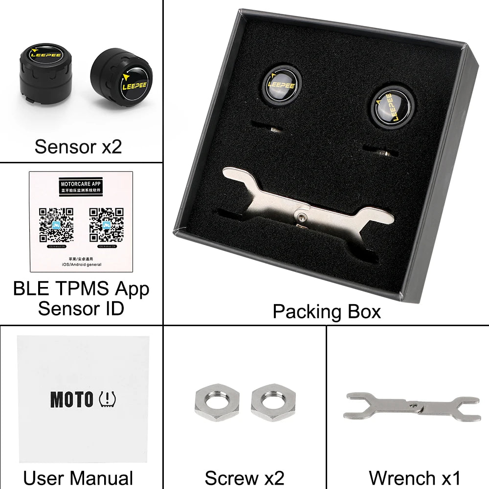 Motorcycle Bluetooth TPMS – Wireless Tire Pressure Monitor Tire Pressure Monitor Axl Navigation /Dvd Upgraded