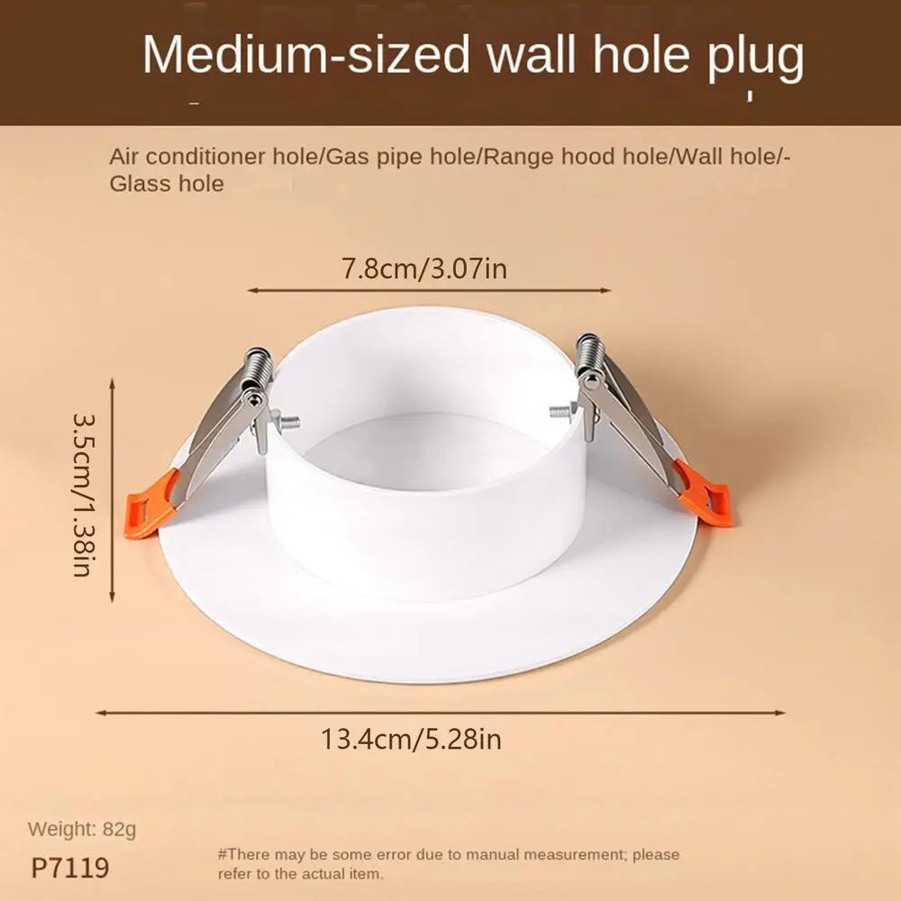 Round Hole Cover Plate for Ceiling & Wall – Snap-In Cap Hole Cover Plate Axl B