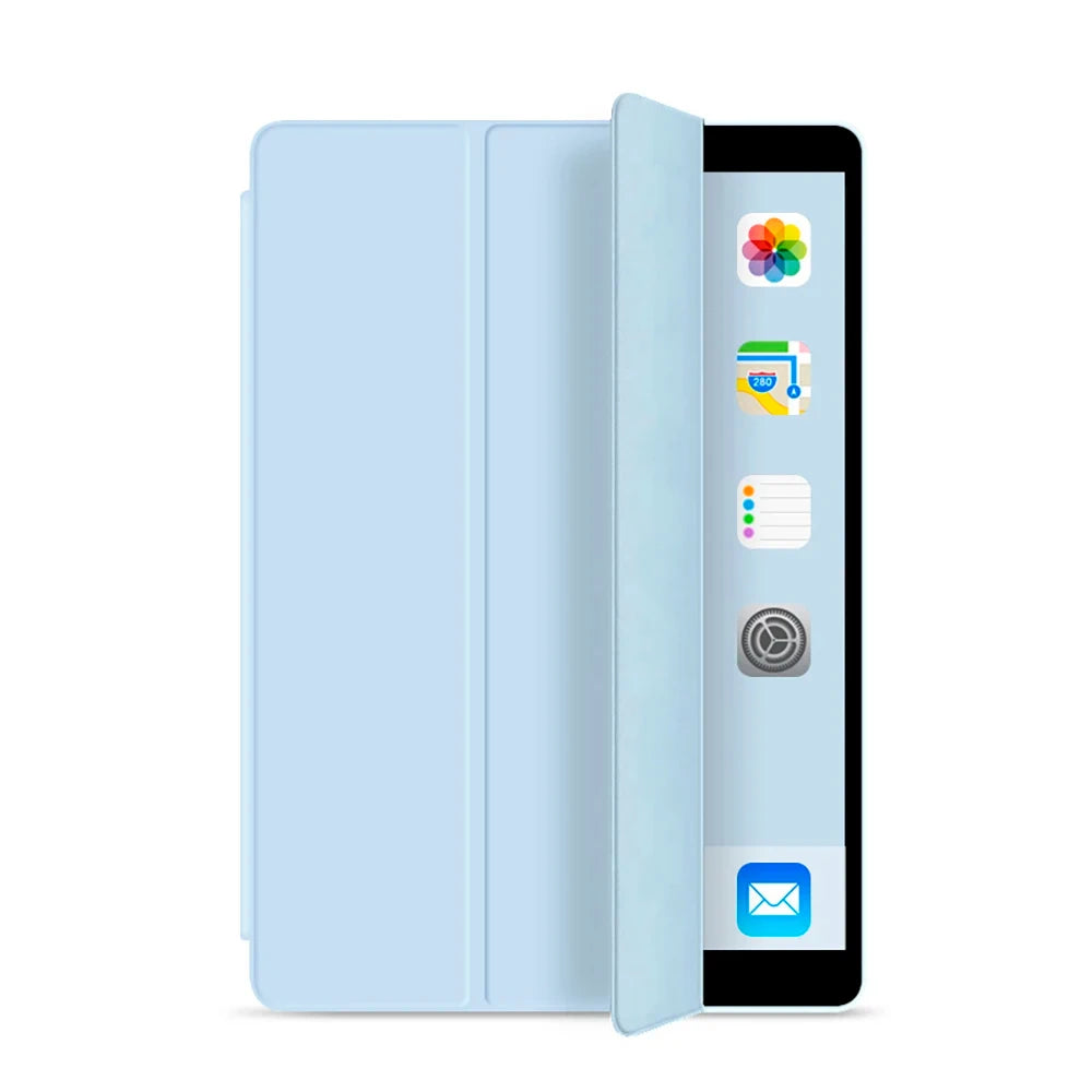 Smart Magnetic Folio iPad Case – Auto-Wake, Tri-Fold Stand Tablet Folio Case Axl Blue iPad Air 4 Air 5