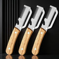 3-in-1 Stainless Steel Vegetable Peeler with Wooden Handle Vegetable Peeler Set Axl 3pcs
