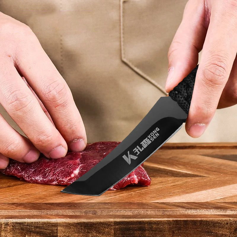 InLeung Hand-Forged Boning Cleaver Chef Knife – Stainless Steel Chef Kitchen Knife Axl