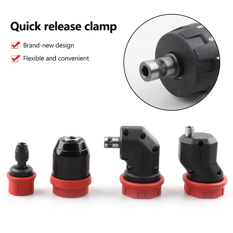Quick-Release Drill Chuck Adapter – 6.35mm Hex Bit Convert Drill Chuck Adapter Axl