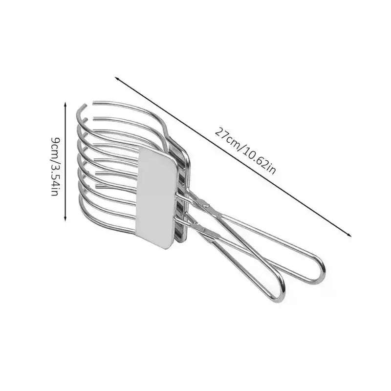 Stainless Steel Cutting Tongs – Meat, Bread & Cheese Slicer Kitchen Cutting Tongs Axl