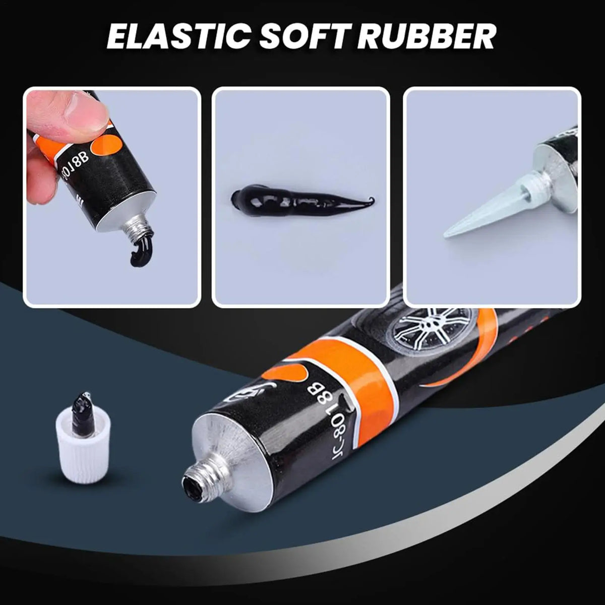 Tire Repair Glue 50ml – Waterproof Flexible Rubber Adhesive Tire Repair Adhesive Axl