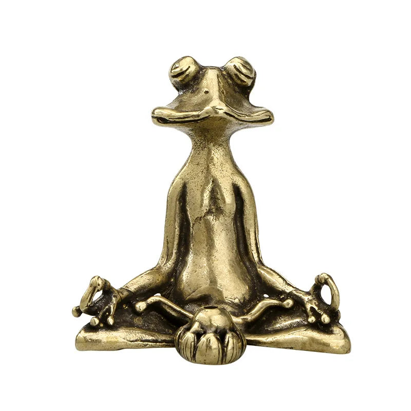 Zen Frog Bronze Statue – Incense Burner & Tea Pet Decor Bronze Figurine Axl Default Title