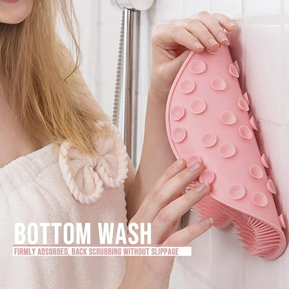 Silicone Shower Foot Scrubber Mat – Exfoliate & Massage Foot Scrubber Mat Axl