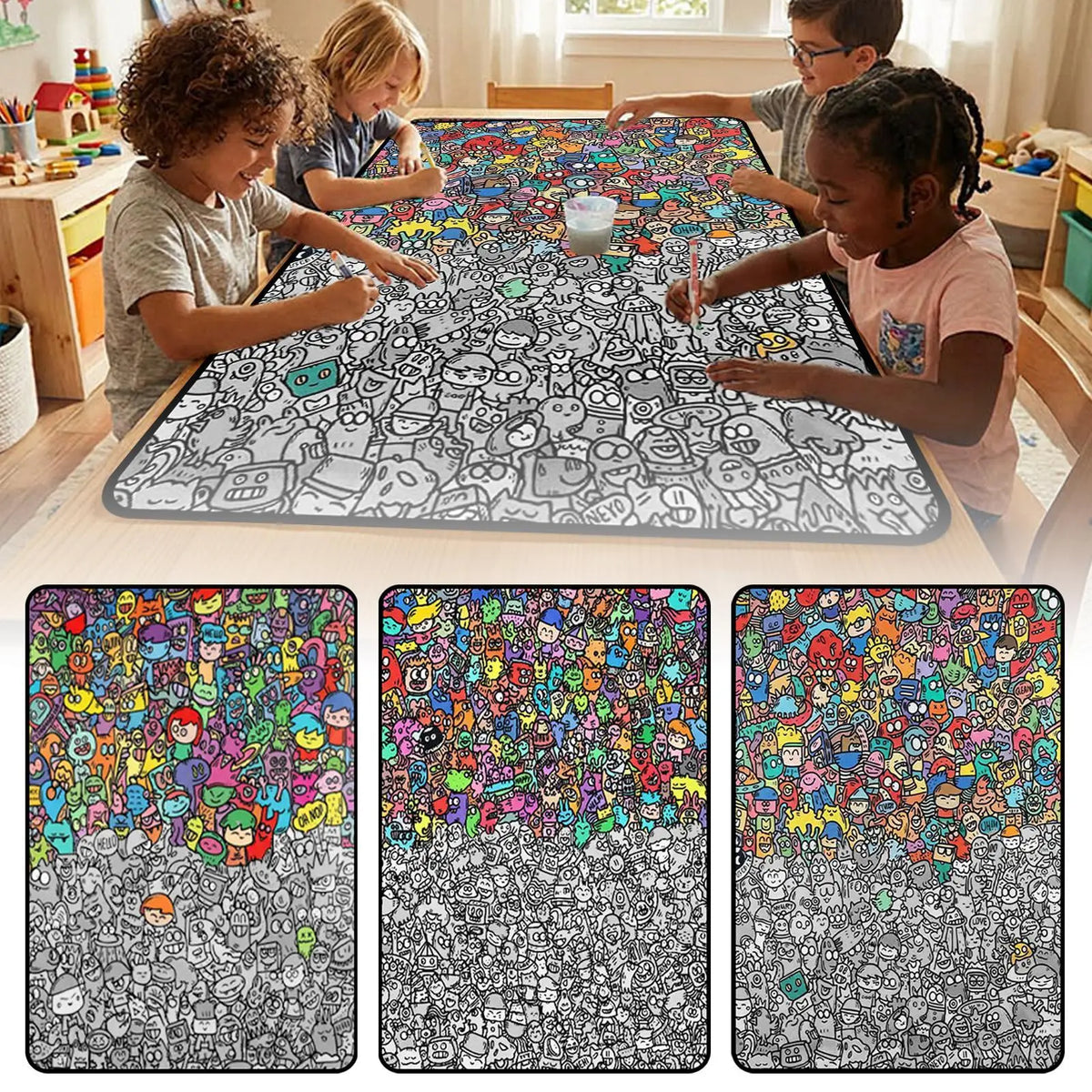 Color Your Own DIY Fleece Throw Blanket – Kids & Families DIY Coloring Blanket Axl