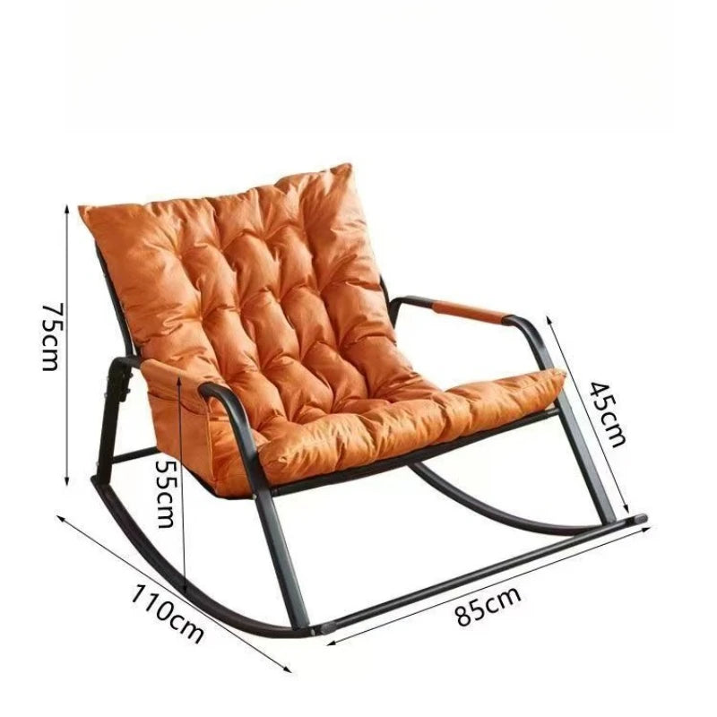 Oversized Double Rocking Chair – Sit & Recline Metal Frame Double Rocking Chair Axl