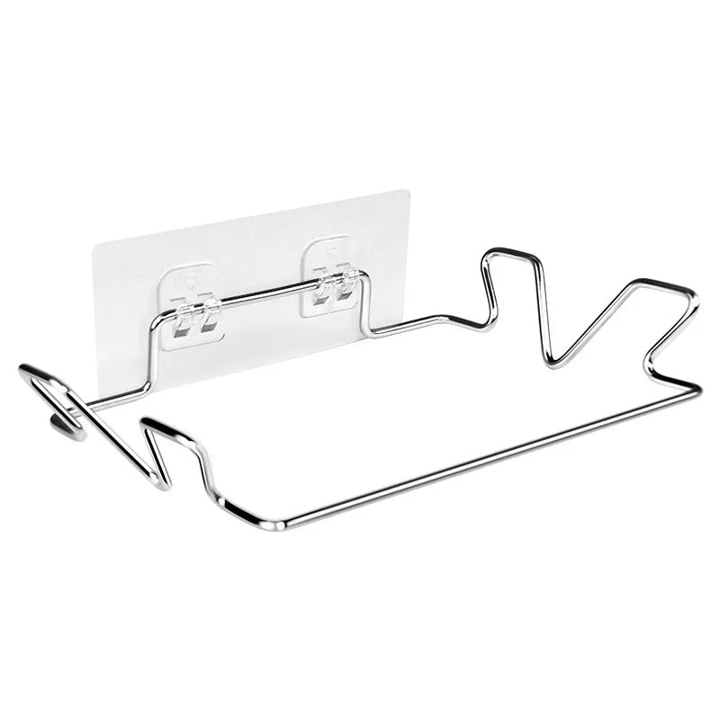 Stainless Steel Cabinet Door Trash Can Rack – Punch-Free Cabinet Storage Rack Axl