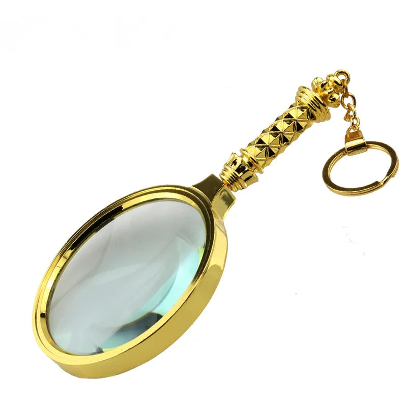 Gold Magnifying Glass Loupe – High Magnification & Keychain Magnifying Glass Loupe Axl 60mm