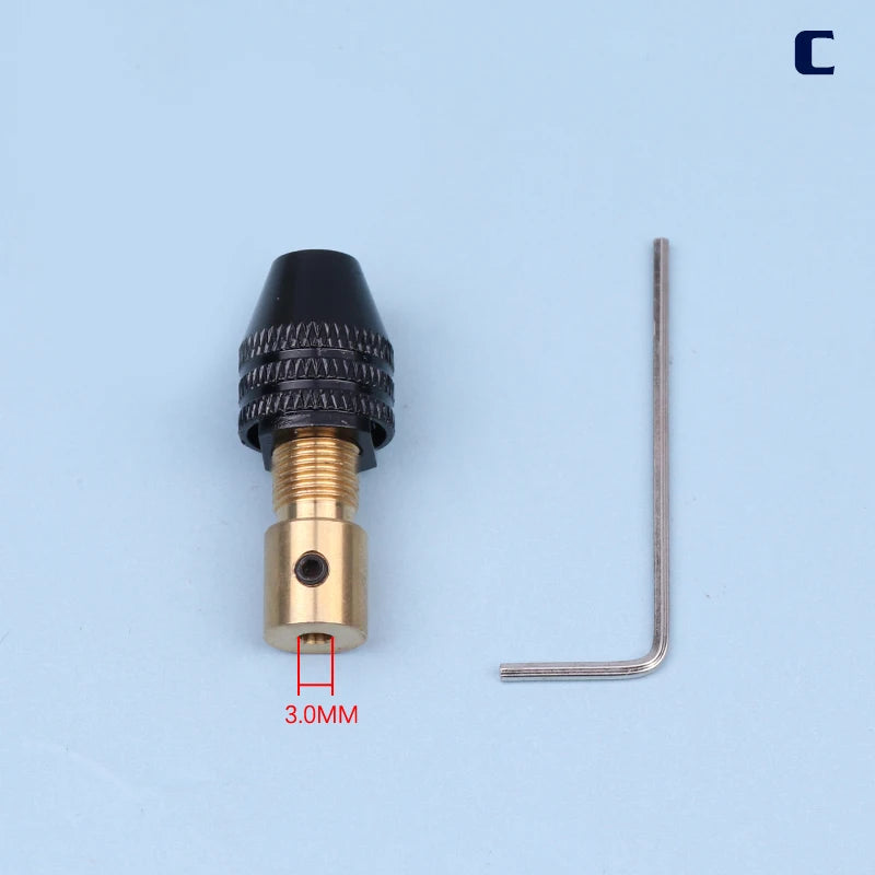Mini Drill Chuck Collet Set 0.3–3.4mm | 5 Shaft Sizes Mini Drill Chuck Axl C