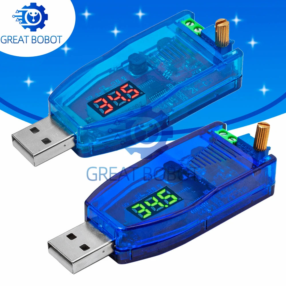 USB DC-DC Buck Boost Converter 5V to 1–24V Voltage Regulator Voltage Regulator Module Axl
