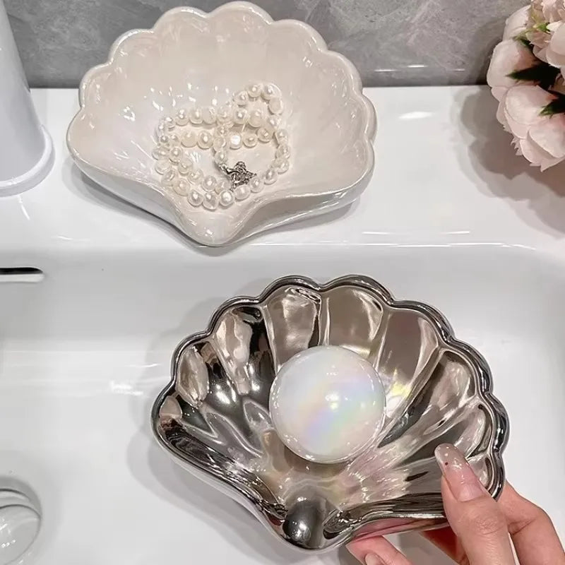 No-Drill Soap Dish with Auto Drainage – Modern Plastic Soap Box Soap Dish Axl
