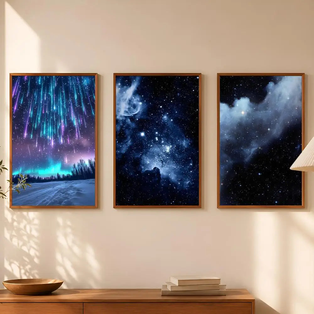 Starry Sky Self-Stick PVC Wall Poster – HD Waterproof Decor Wall Art Poster Axl