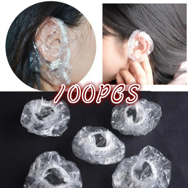 100 Pcs Disposable Ear Covers for Hair Dye & Salon Use Disposable Ear Covers Axl Default Title