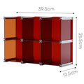 4-Tier Acrylic Desktop Organizer Rack | Cosmetics Storage Desktop Organizer Rack Axl Brown-2 Layers