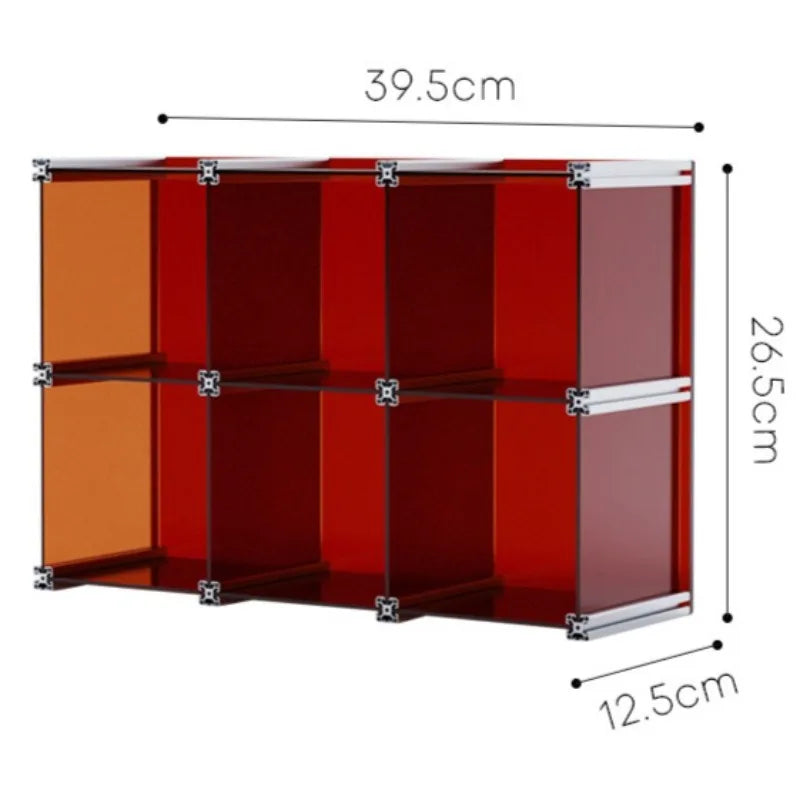 4-Tier Acrylic Desktop Organizer Rack | Cosmetics Storage Desktop Organizer Rack Axl Brown-2 Layers