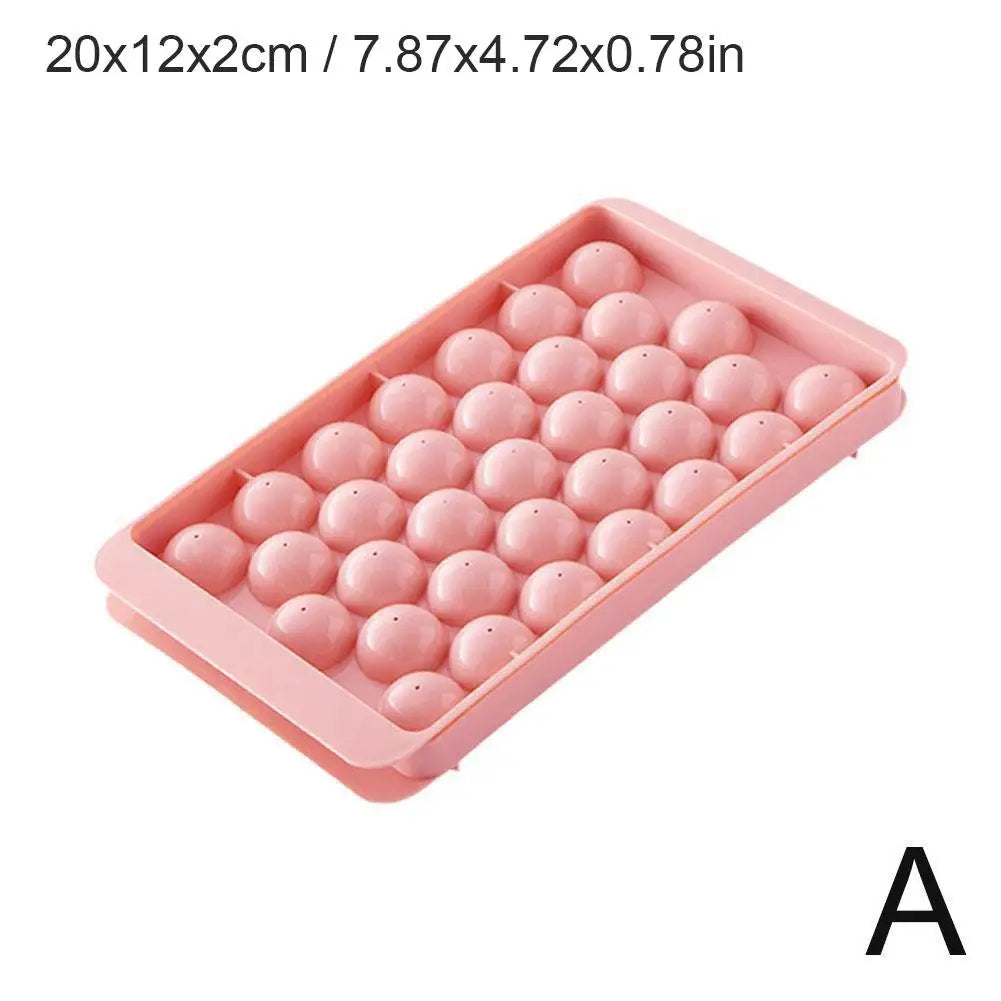 Round Ice Ball Maker Tray – Whiskey Sphere Mold | 2 Colors Ice Ball Mold Tray Axl A