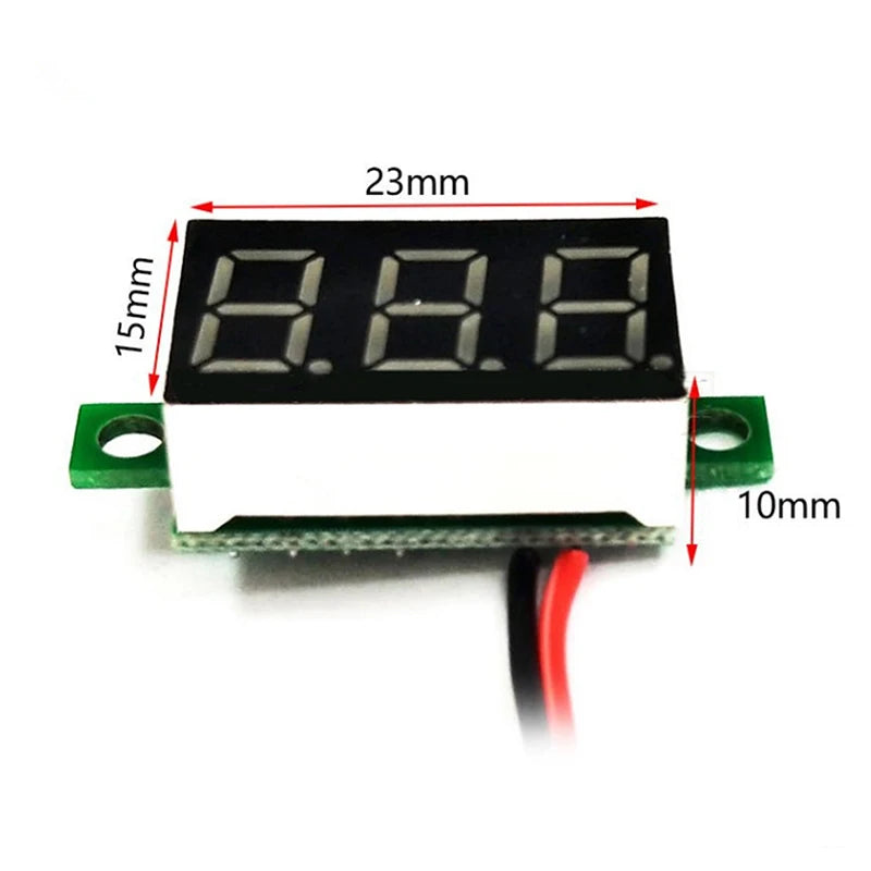 Mini LED Digital Panel Voltmeter DC 4.5V-30V | Red Green Blue Digital Panel Voltmeter Axl