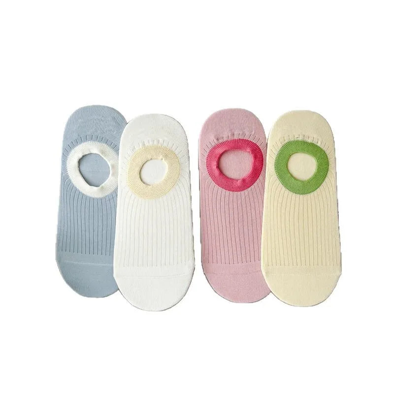 Women's Bear Pattern Low-Cut Socks – 5 Pairs | Cute & Comfy Women's Ankle Socks Axl