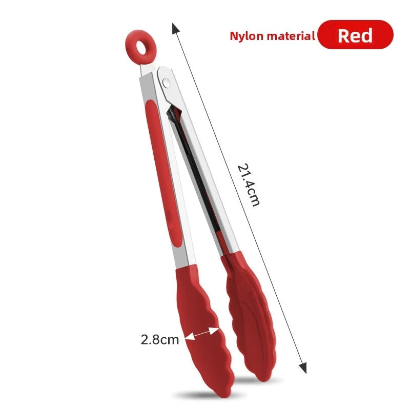 7-Inch Stainless Steel Food Tongs – BBQ Grilling & Kitchen Kitchen Cooking Tongs Axl