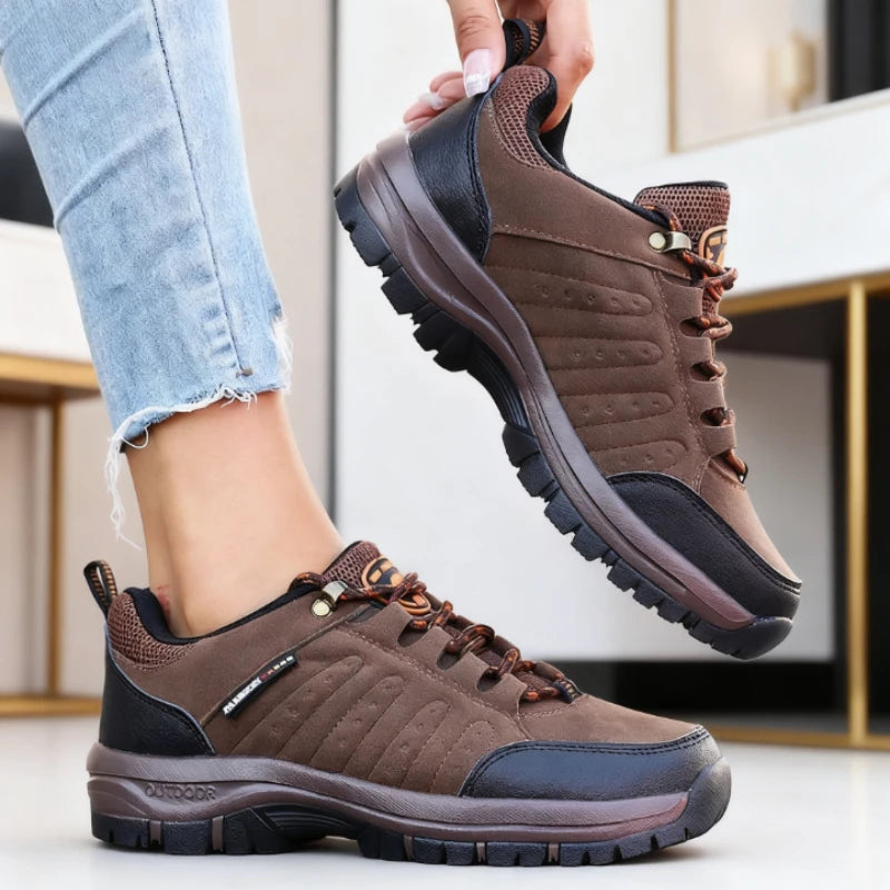 Women's Retro Wedge Platform Hiking Sneakers – Anti-Slip Hiking Sneakers Axl