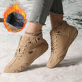AZGB Women's Fur-Lined Ankle Boots | Warm Plush Snow Boots Women's Ankle Boots Axl khaki PLUSH 38