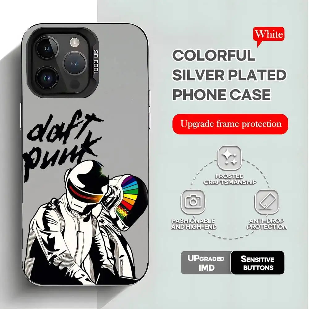 Daft Punk iPhone Case | Plating Cover iPhone 11–16 Pro Max iPhone Phone Case Axl