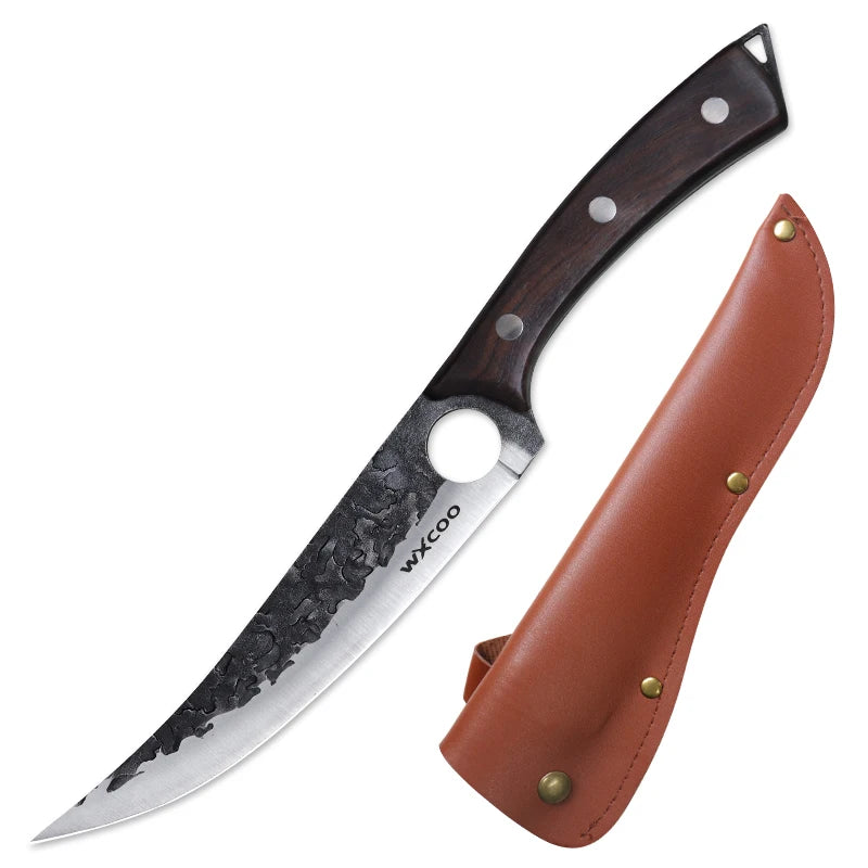 WXCOO Forged Chef Knife Set – Boning, Cleaver & Butcher Chef Knife Set Axl Knife D