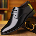 Men's Business Casual Leather Shoes – Soft Sole & Non-Slip Men's Dress Shoes Axl black 42