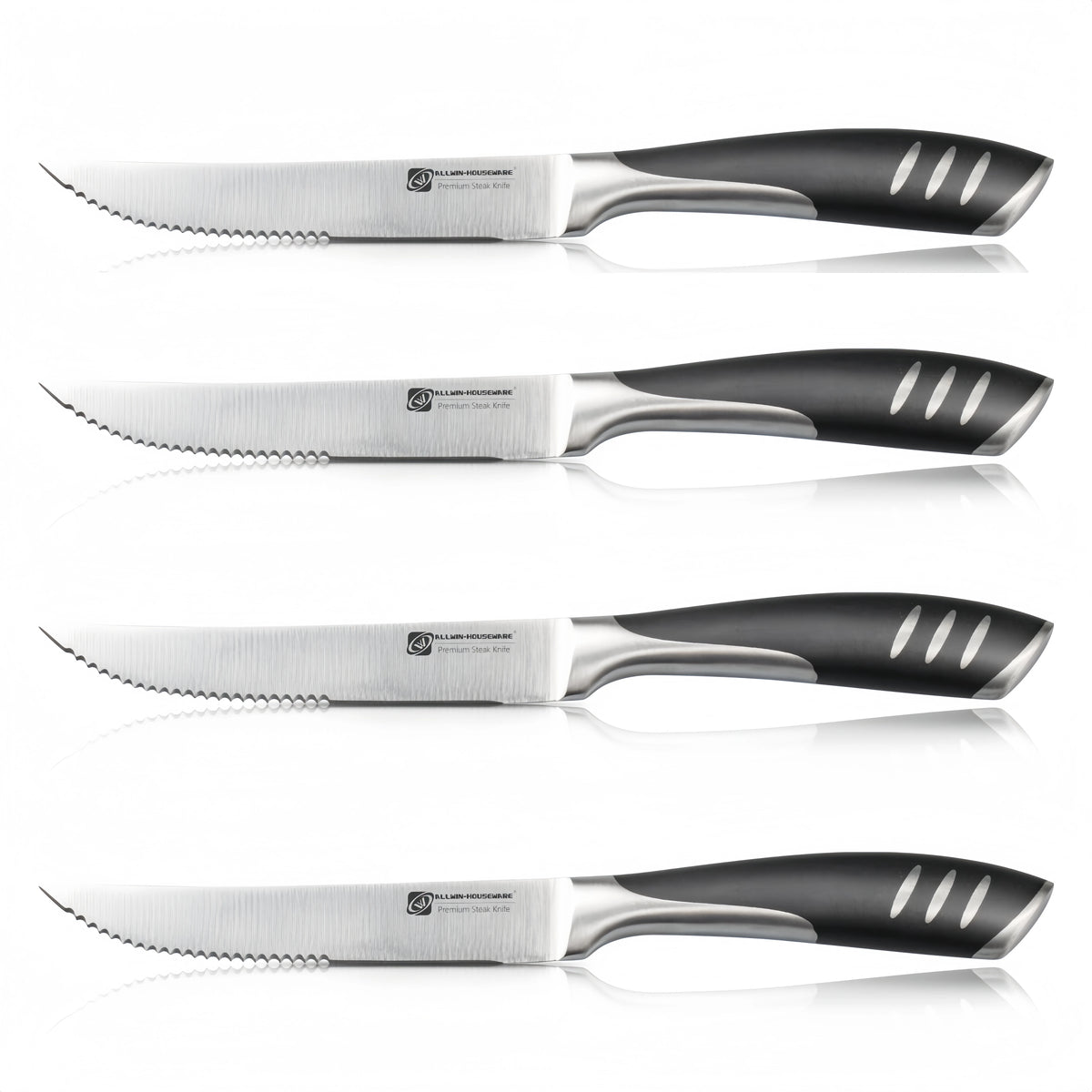 5-Inch Steak Knife Set – Sharp High-Carbon Stainless Steel Steak Knife Set Axl 4 Pcs Steak Knife