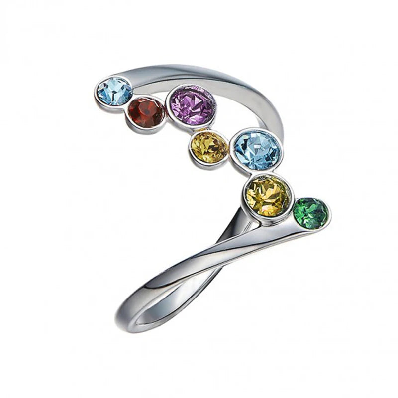 Huitan Colorful CZ Ring – Women's Fashion Jewelry Gift Fashion Ring Axl