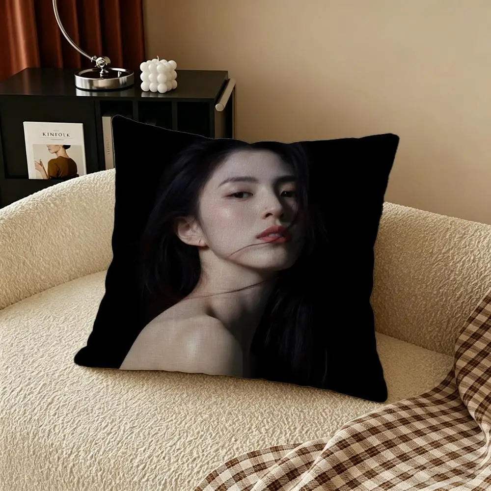 Natural Linen Cushion Cover – Printed Pillow for Sofa & Bed Decorative Cushion Cover Axl