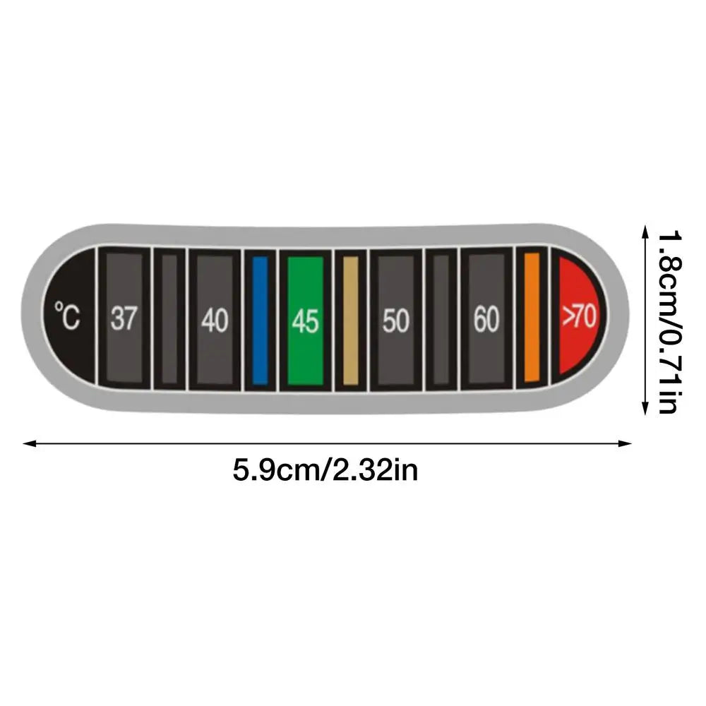 Color Changing Bottle Thermometer Sticker | 0–70°C Strip Thermometer Sticker Axl As show