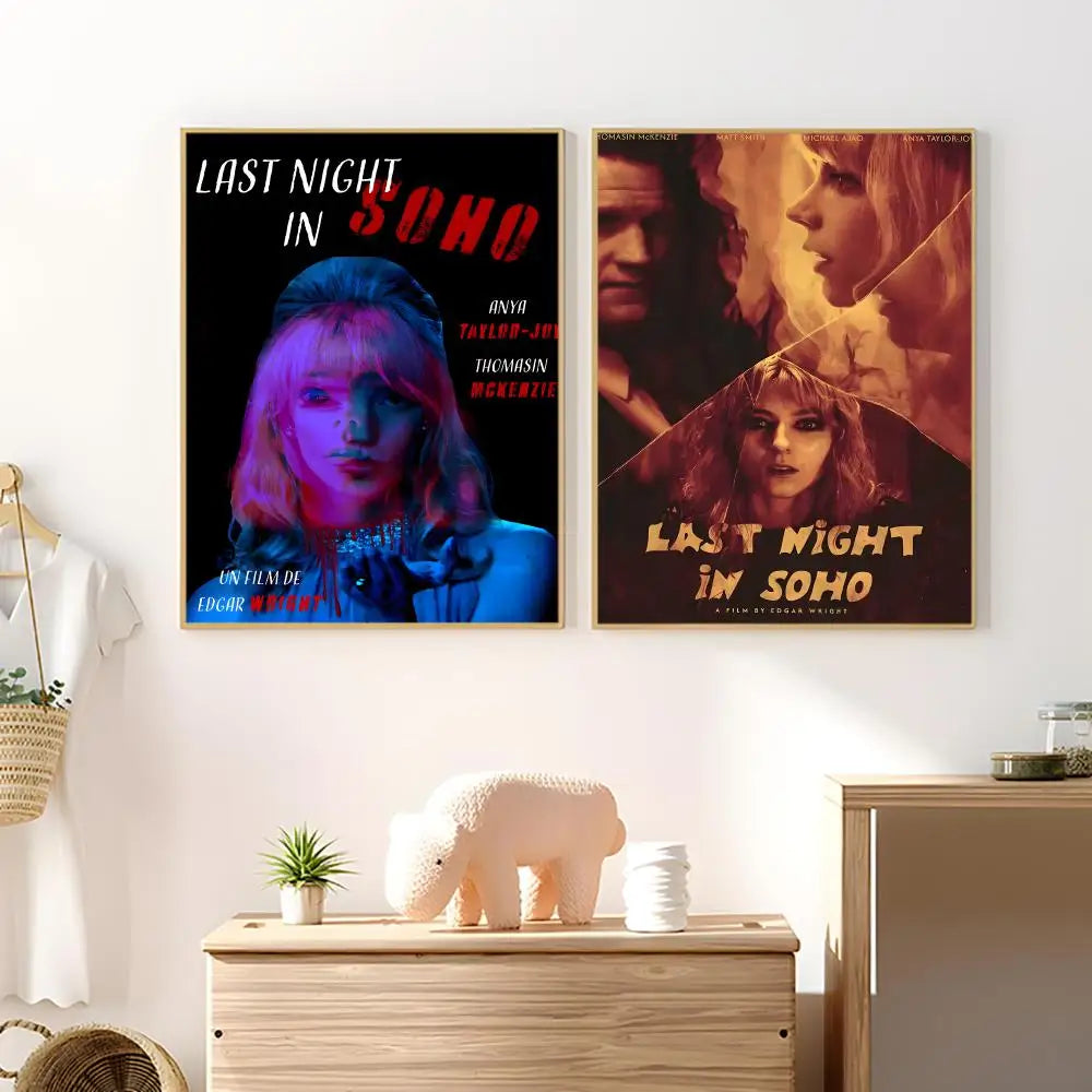 Last Night in Soho Movie Poster Waterproof PVC Stickers Movie Poster Sticker Axl