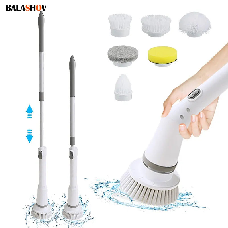BALASHOV Electric Spin Scrubber – Cordless Cleaning Brush Kit Electric Spin Scrubber Axl