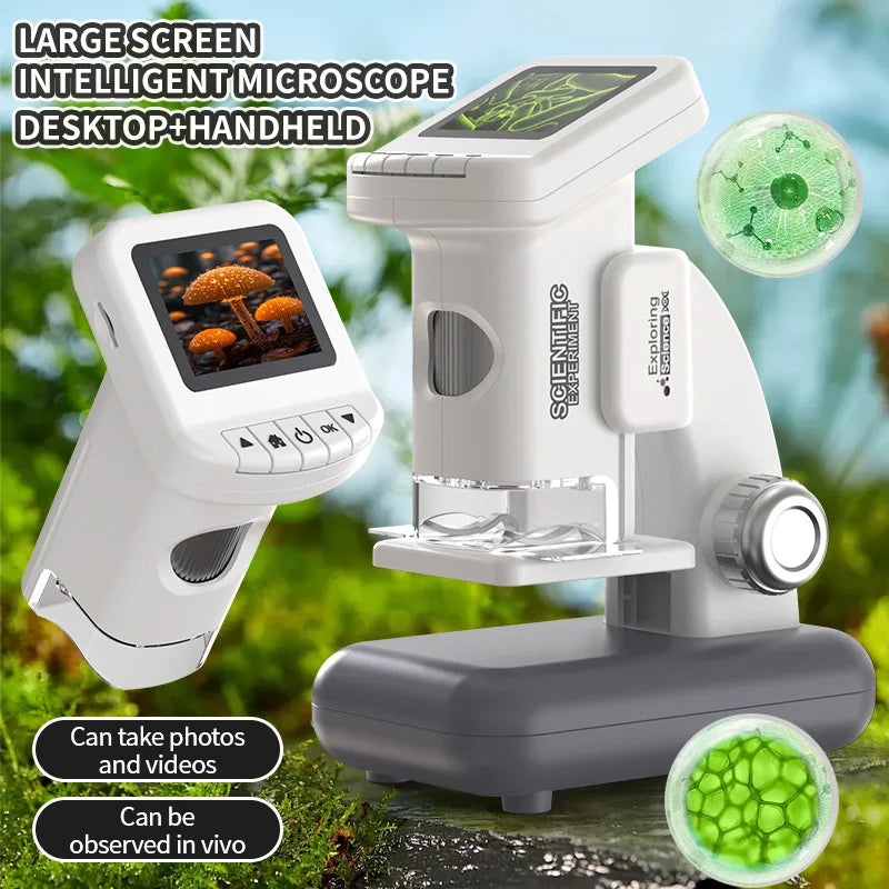 Children's Handheld Microscope – Large Screen, 500X for Kids Kids Science Microscope Axl