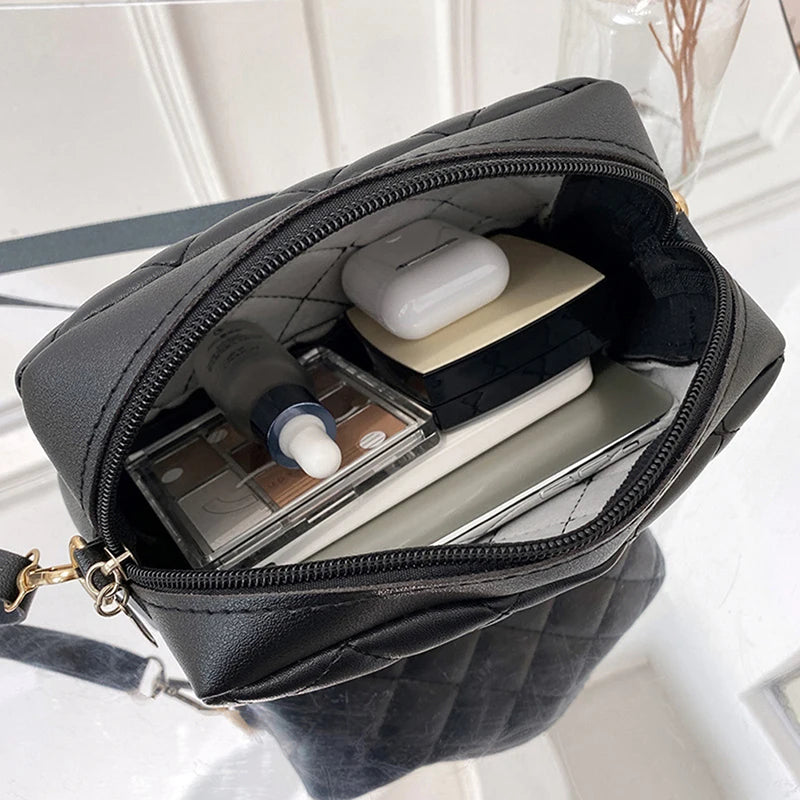 Women's Tassel Crossbody Bag – Quilted PU Leather Shoulder Bag Crossbody Shoulder Bag Axl