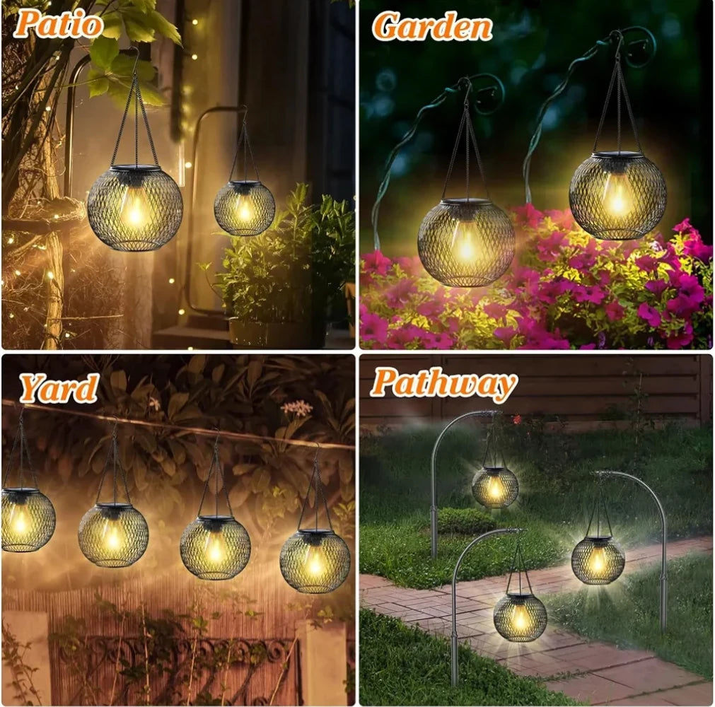 Solar Hanging Lantern – Waterproof Outdoor Garden Light Solar Outdoor Lantern Axl