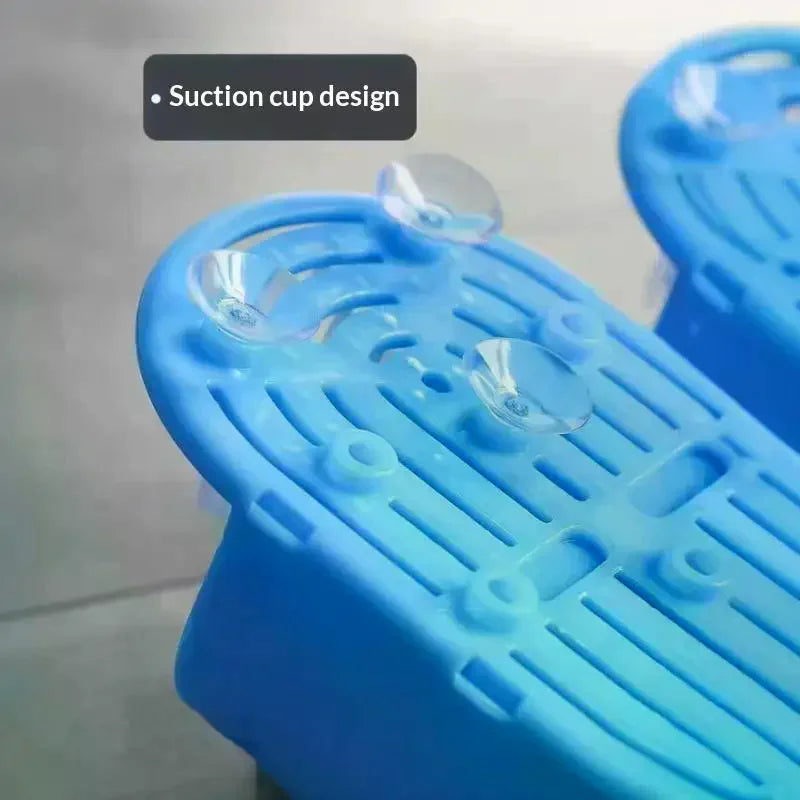 Shower Foot Scrubber with Pumice Stone & Suction Cups Foot Scrubber Brush Axl