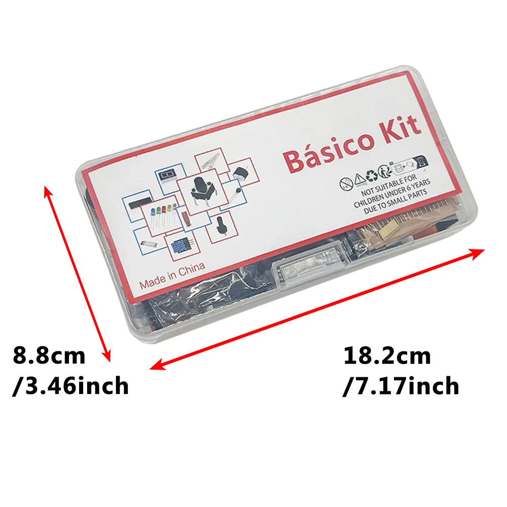 Arduino Uno R3 Starter Kit – Breadboard, Sensors & Components Electronics Starter Kit Axl