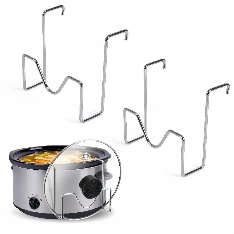 Stainless Steel Pot Lid Rack & Organizer – 1 or 2 Pack Kitchen Lid Organizer Axl 2PCS
