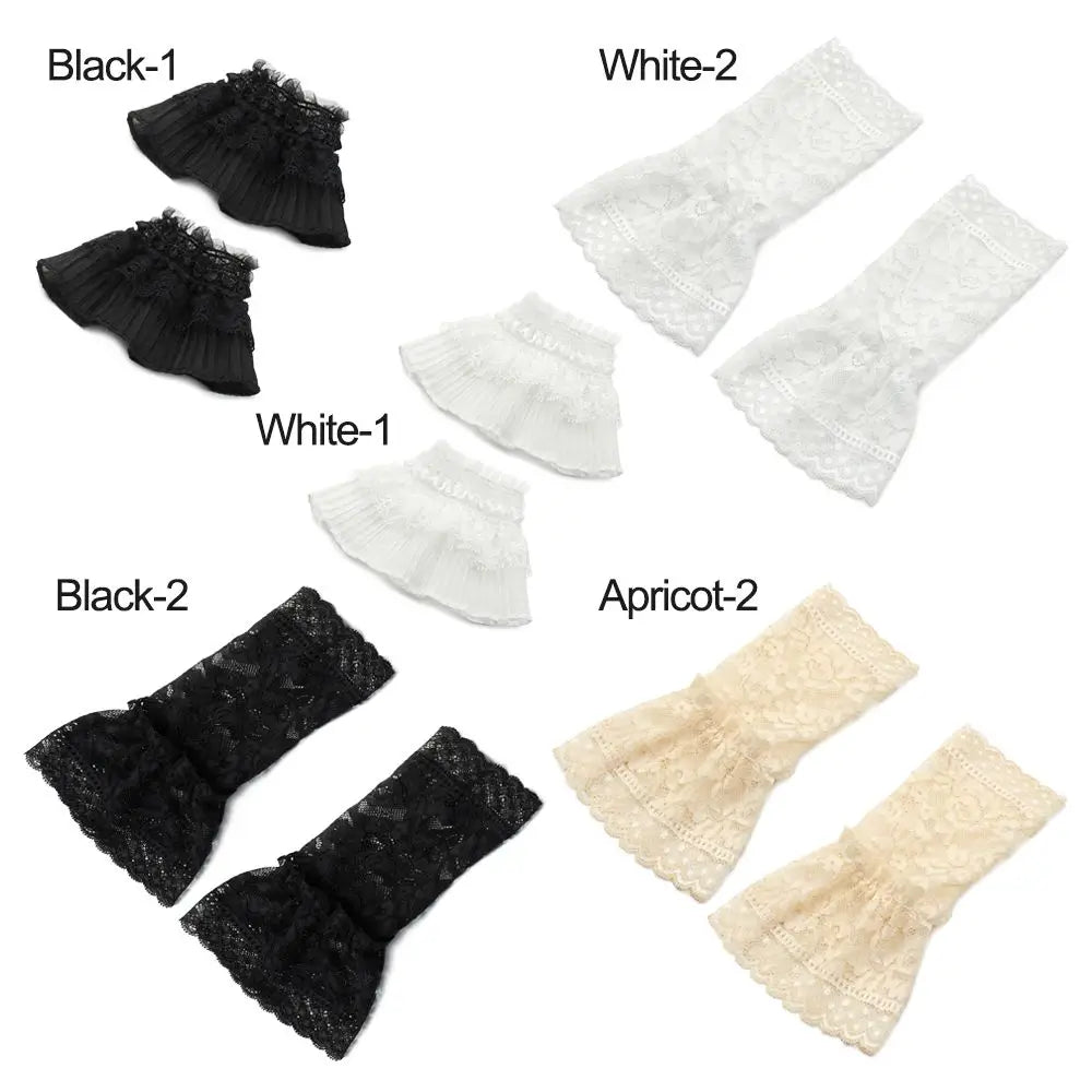 Lace Ruffle Detachable Fake Cuffs – Decorative Sleeve Cuffs Decorative Sleeve Cuffs Axl