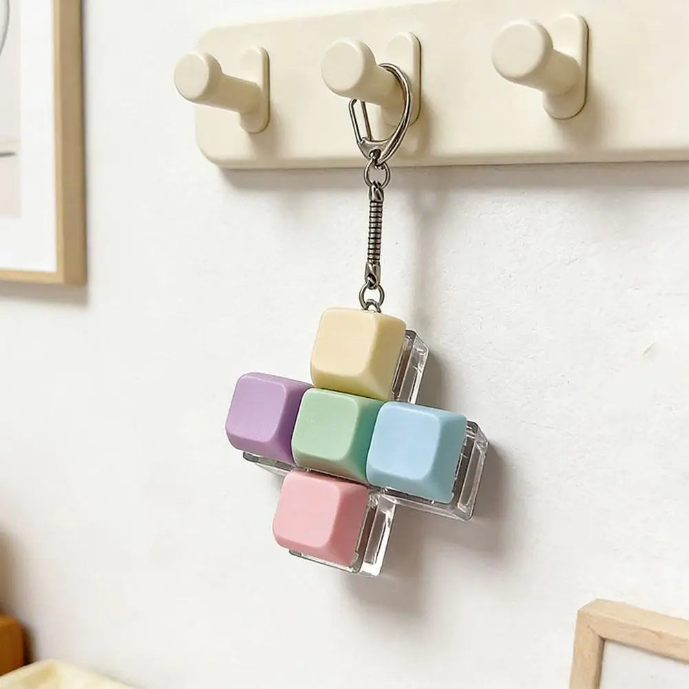 Mechanical Keyboard Fidget Clicker Keychain | 1/4/5/9 Button Fidget Clicker Keychain Axl