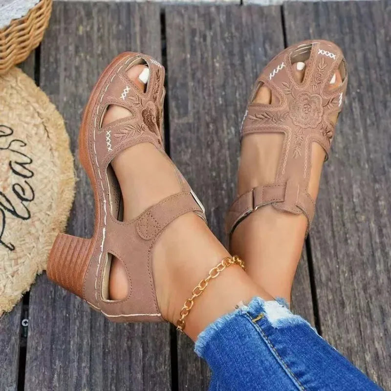 Women's Open-Toe High Heel Sandals – Elegant Roman Style High Heel Sandals Axl