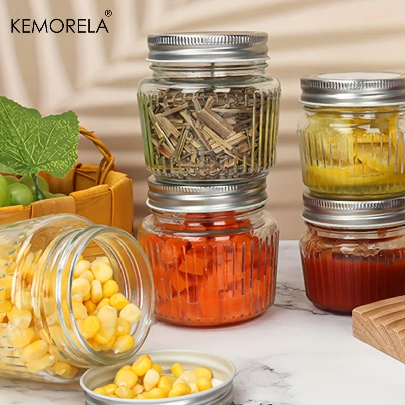 Airtight Glass Food Storage Jars – BPA-Free Kitchen Canisters Glass Storage Jars Axl