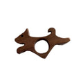 Handmade Wooden Thumb Bookmark – Cat & Dog Shape | Black Walnut Wooden Thumb Bookmark Axl Dog