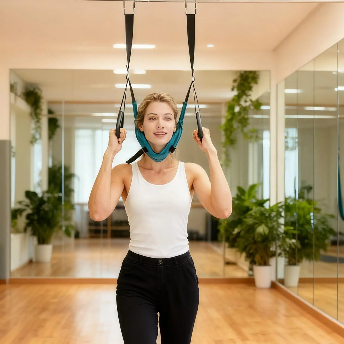 Cervical Neck Traction Belt | Adjustable Neck Stretcher Device Neck Traction Device Axl